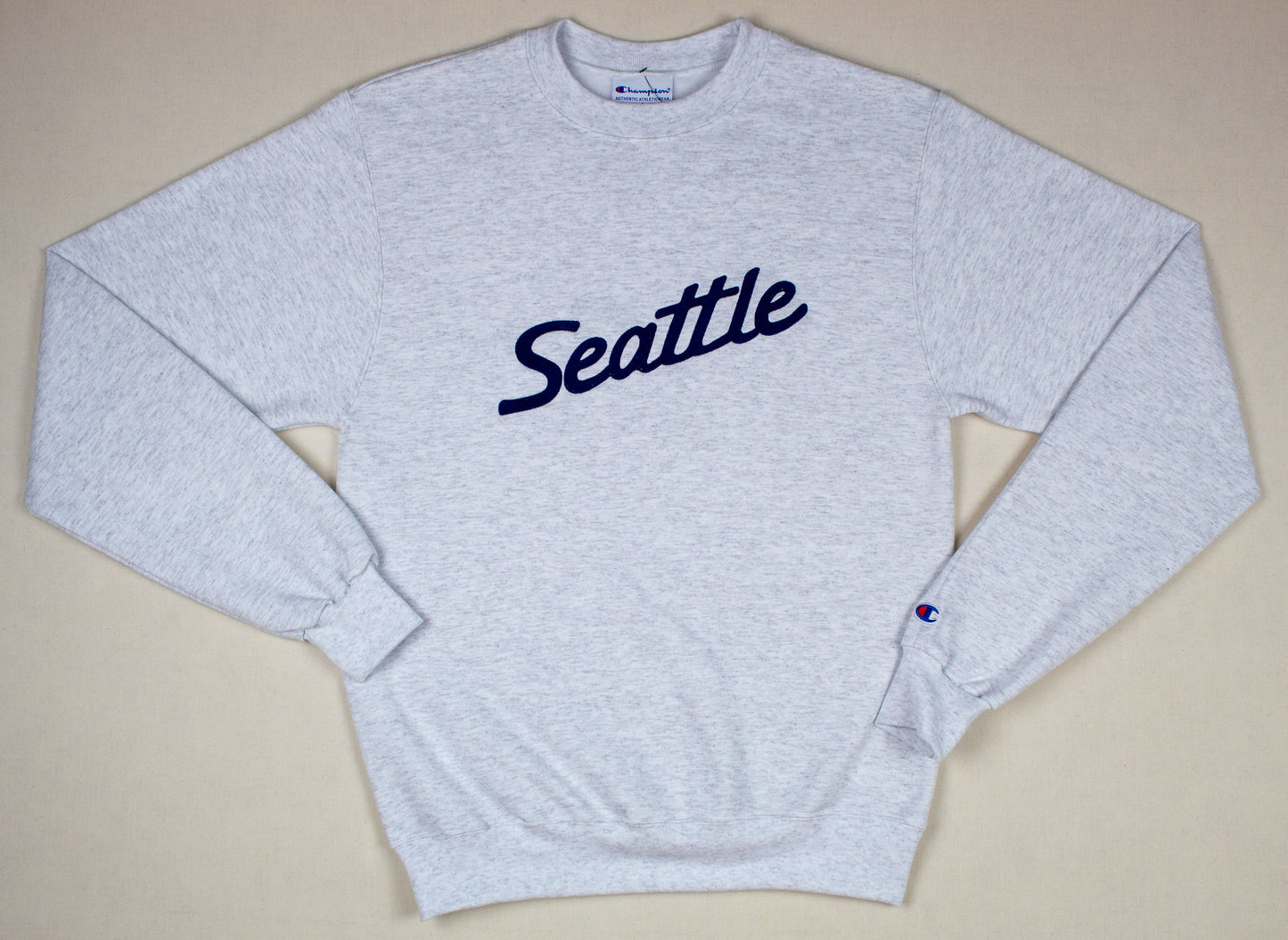 Standard Goods Embroidered Seattle Sweatshirt Heather Grey/Navy