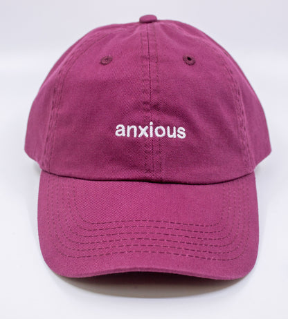 Standard Goods Anxious Hat - Burgundy/White