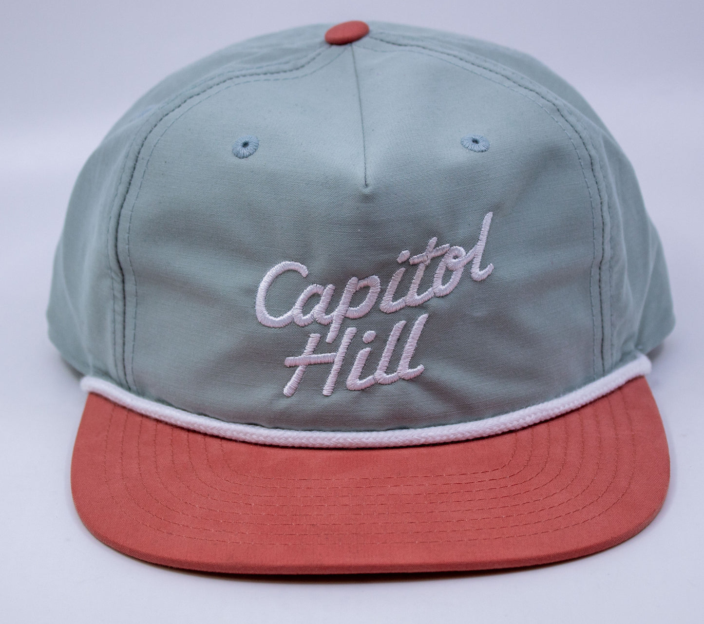 Standard Goods Embroidered Capitol Hill Hat Seafoam