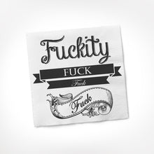 Load image into Gallery viewer, Twisted Wares Cocktail Napkin Fuckity Fuck Fuck