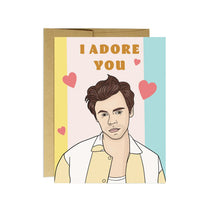 Load image into Gallery viewer, Party Mountain Paper Co. Harry Styles I Adore You Card