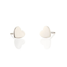 Load image into Gallery viewer, Kris Nations Heart Stud Earrings in Sterling Silver