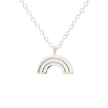 Load image into Gallery viewer, Kris Nations Rainbow Charm Necklace in Sterling Silver