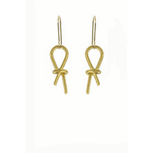 Load image into Gallery viewer, Brass Sand Knotted Earrings