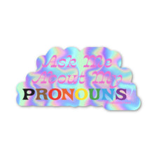 Load image into Gallery viewer, Ash Chess Pronouns Sticker