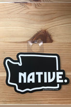 Load image into Gallery viewer, Standard Goods Washington State Outline Native Sticker Black