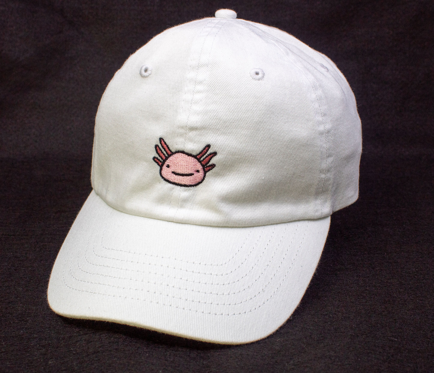 Standard Goods Axolotl Dad Hat - White
