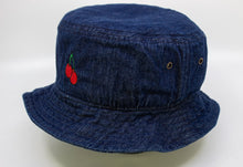 Load image into Gallery viewer, Standard Goods Cherry Bucket Hat Dark Denim