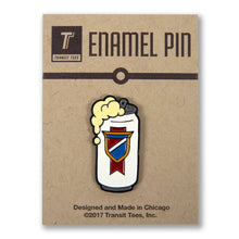 Load image into Gallery viewer, Transit Tees Enamel Pin Drink Local Beer Can