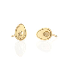 Load image into Gallery viewer, Kris Nations Avocado Stud Earrings in 18K Gold Vermeil
