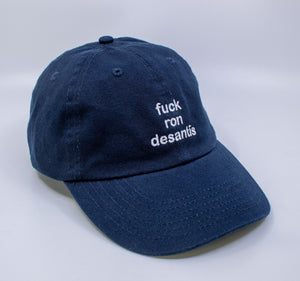Standard Goods Fuck Ron Desantis Dad Hat - Navy/White