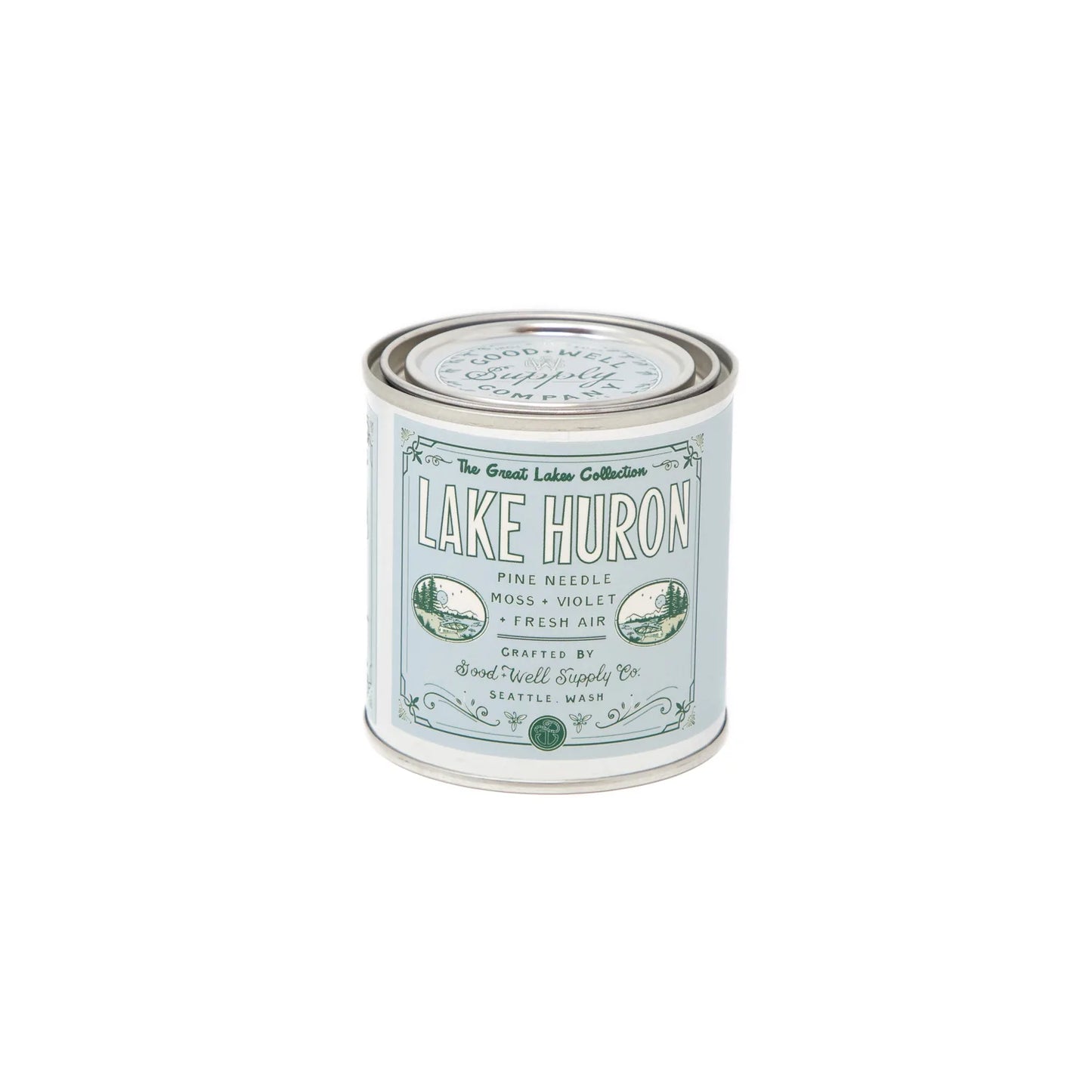 Good and Well Supply Co. Half Pint Great Lakes Candle Huron