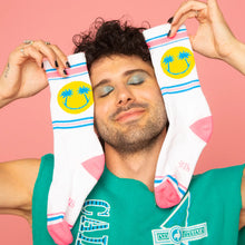 Load image into Gallery viewer, Gumball Poodle Happy Palms Gym Socks