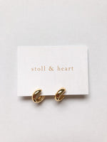 Stoll & Heart Gold Huggie Hoops
