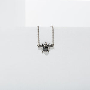 Larissa Loden Mini Bee Necklace Silver