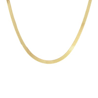 Kris Nations Herringbone Chain Necklace - 18K Gold Vermeil