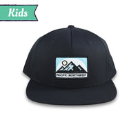 Northwest Vibes Kids Sunrise Snapback Hat Black