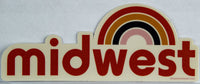 Standard Goods Mid West Retro Rainbow Sticker