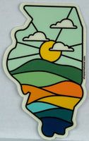 Standard Goods Illinois Geo Sunrise Sticker