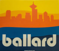 Standard Goods Ballard Square Skyline Sticker