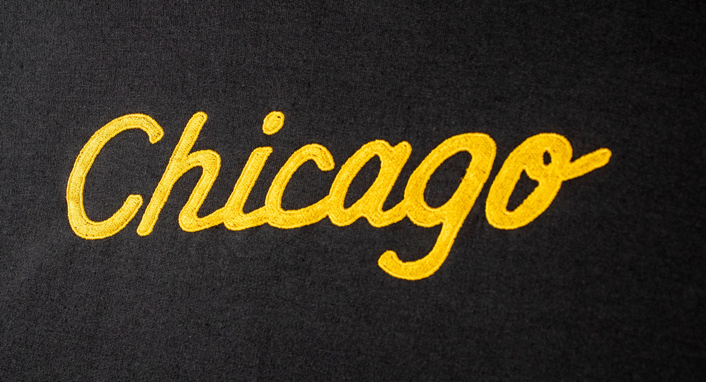 Standard Goods Embroidered Chicago Sweatshirt Black