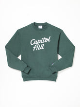 Load image into Gallery viewer, Standard Goods Embroidered Capitol Hill Sweatshirt Forest Green