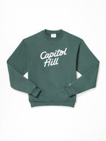 Standard Goods Embroidered Capitol Hill Sweatshirt Forest Green