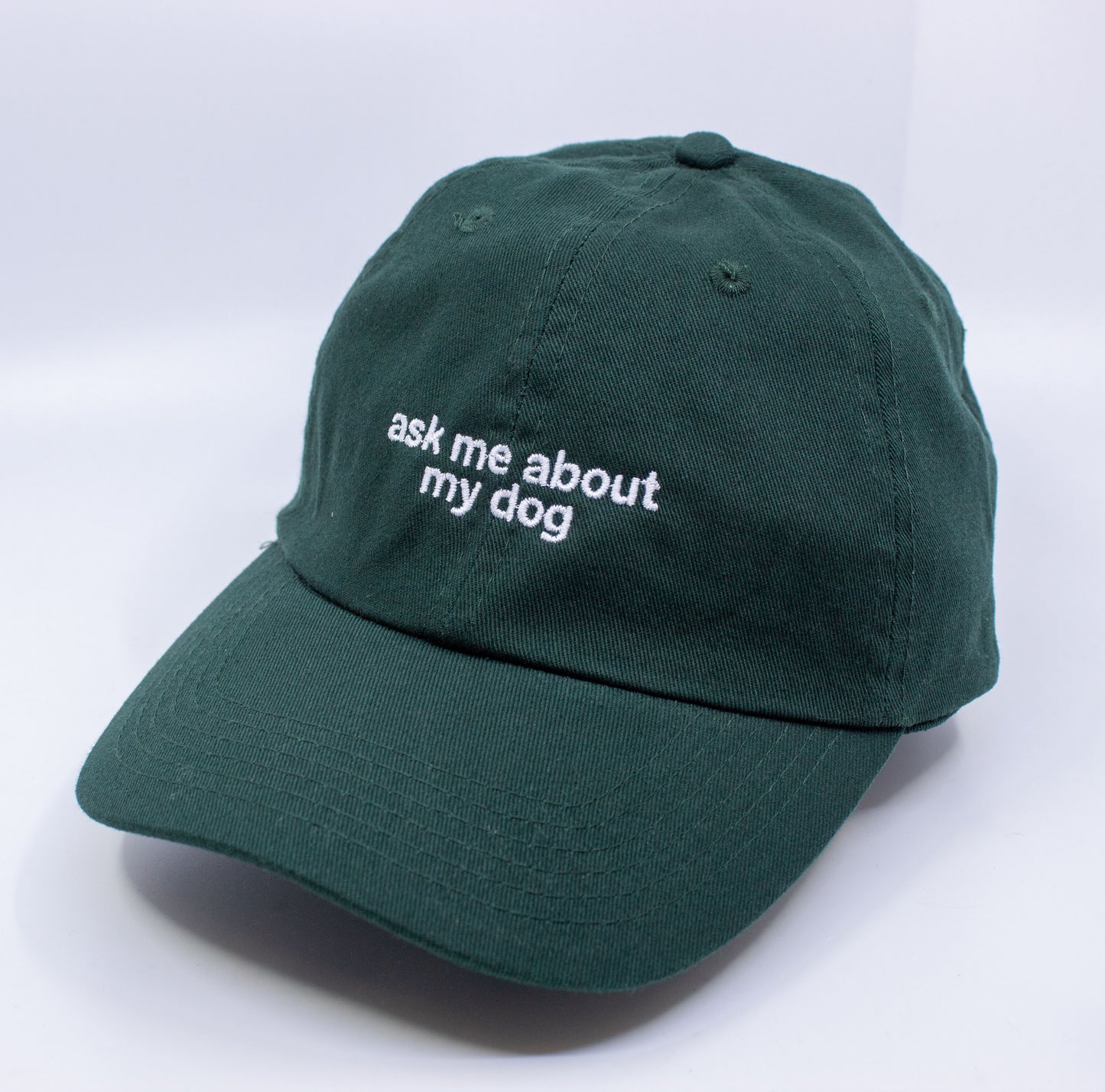 Standard Goods Ask Me About My Dog Hat - Green