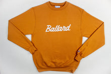Load image into Gallery viewer, Standard Goods Embroidered Ballard Sweatshirt Gold Glint Off White