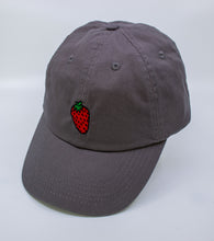 Load image into Gallery viewer, Standard Goods Strawberry Dad Hat - Grey/Charcoal