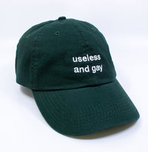 Load image into Gallery viewer, Standard Goods Useless and Gay Hat - Green/White