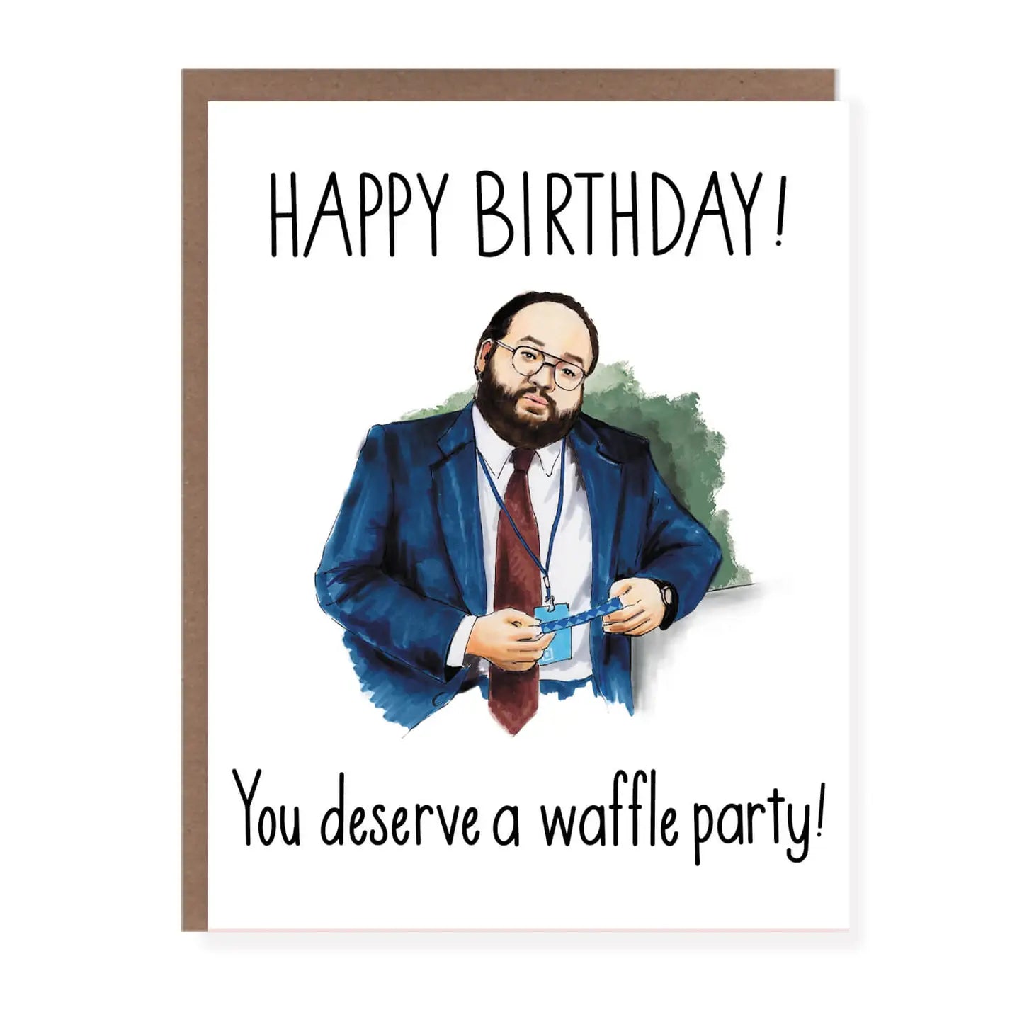 Morgan Swank Waffle Party Birthday Card