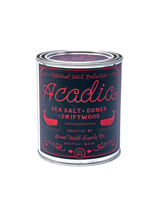 Good and Well Supply Co. National Park Pint Candle Acadia