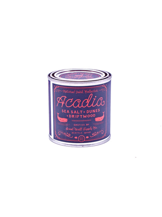 Good and Well Supply Co. Half Pint National Park Candle Acadia
