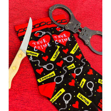 Load image into Gallery viewer, Groovy Things Co. True Crime Crew Socks