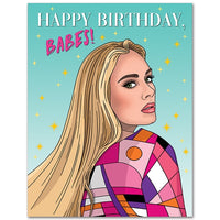 The Found Greeting Card Happy Birthday Babes Adele