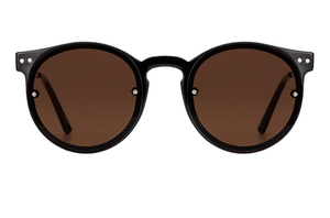 Spitfire Post Punk Sunglasses in Black Frame/Brown Lens
