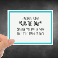 By Meghan Snarky Card - Mothers Day - Auntie