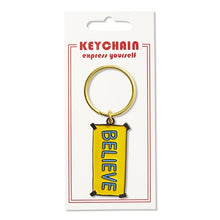 Load image into Gallery viewer, The Found Keychain Believe Sign