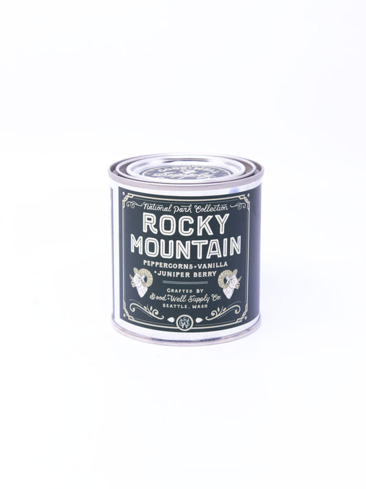 Good and Well Supply Co. Half Pint National Park Candle Rocky Mountain